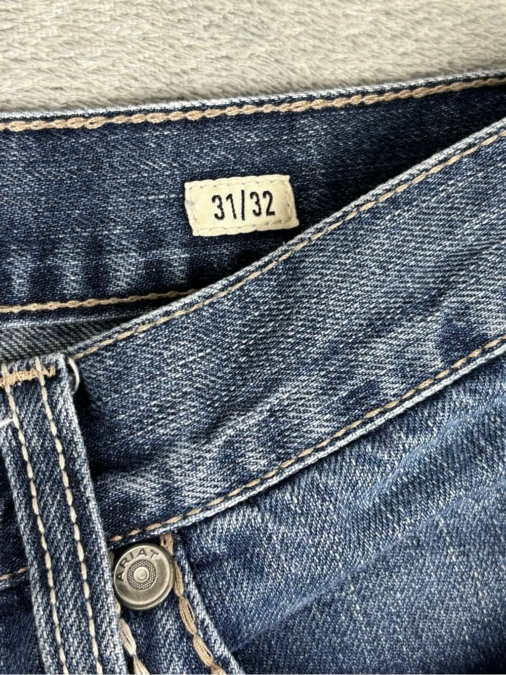 Ariat Jeans Mens 31X32 Blue M2 Traditional Relaxed Boot Cut Denim Western Cowboy